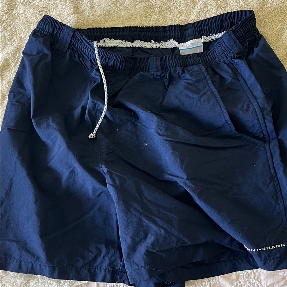 Columbia Men's Dark Blue Athletic Shorts